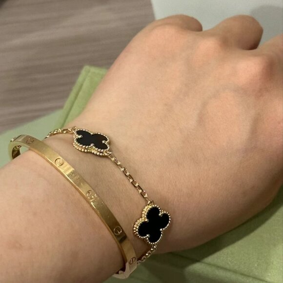 ✅Van Cleef & Arpels 18K gold black agate - Picture 6 of 6